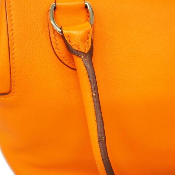 Hermes Handbag Tool Box 20 □N Engraved Swift Orange Ladies - Picture 7 of 13